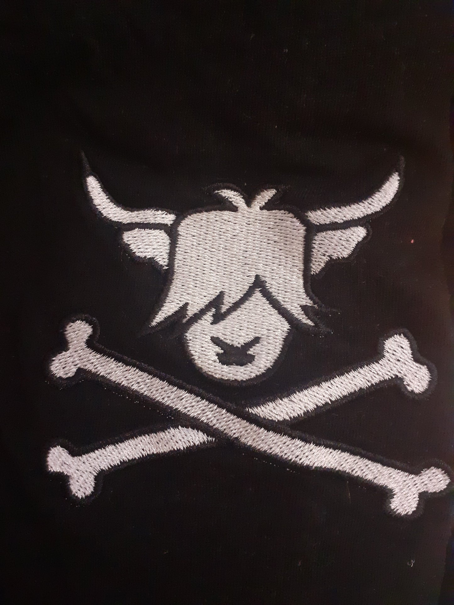 embroidered highland cow
