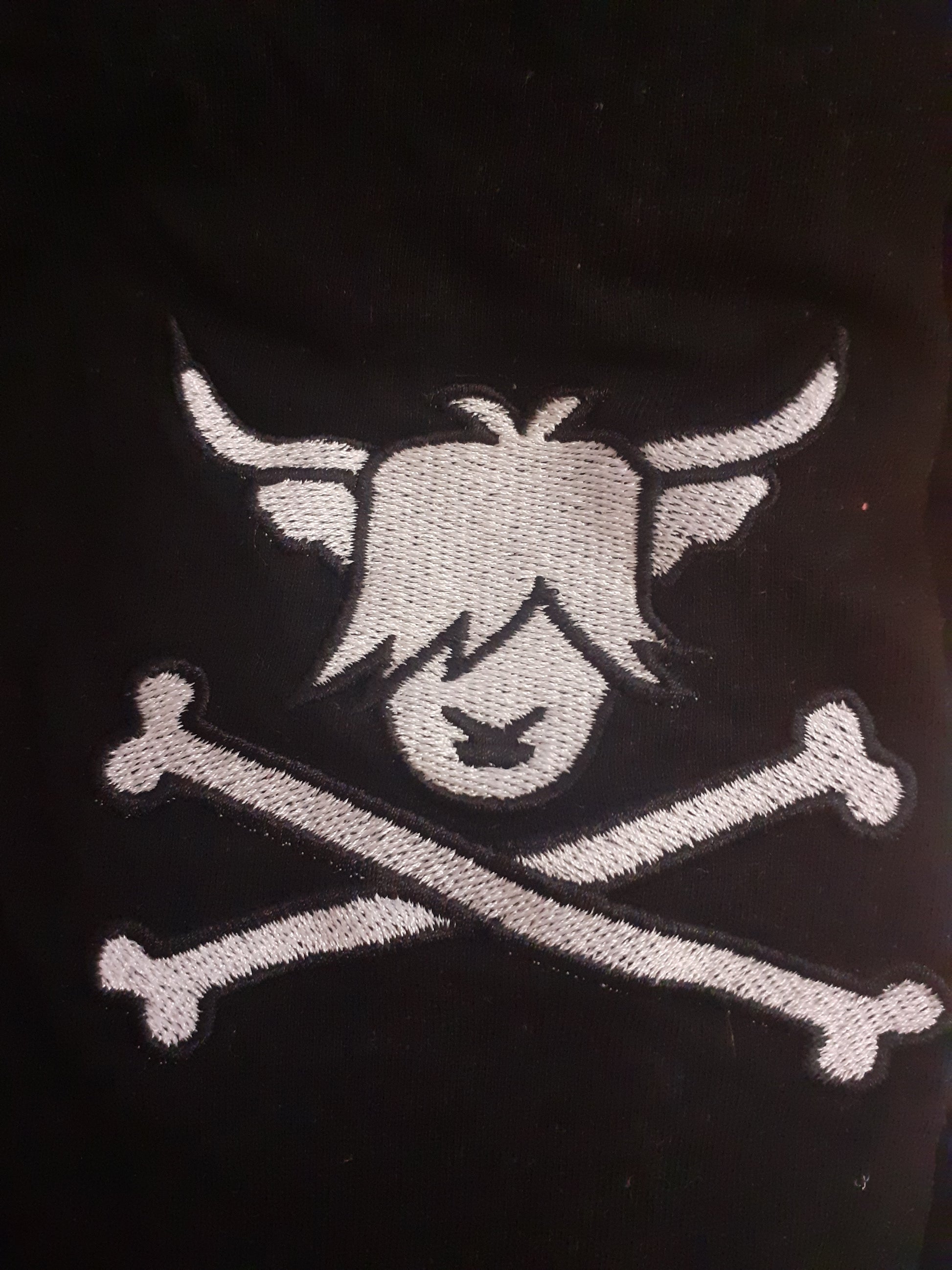 embroidered highland cow