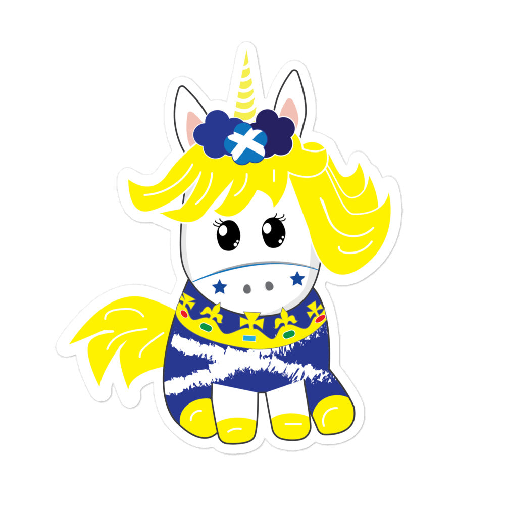 Scottish unicorn flag of scotland sticker