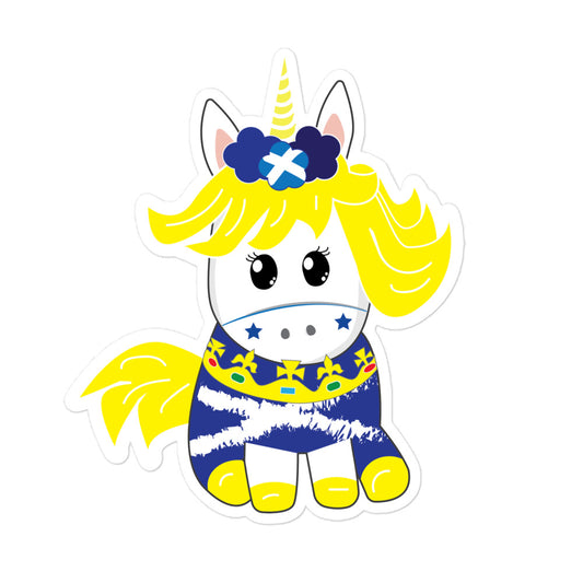 Scottish unicorn flag of scotland sticker