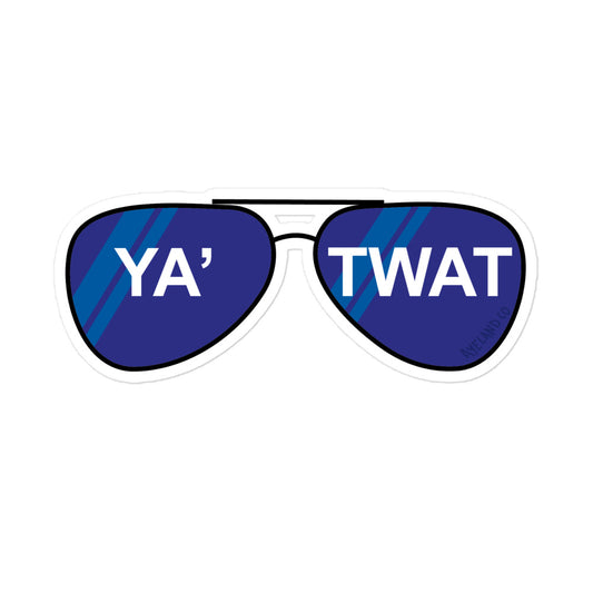 Funny scottish ya'twat sticker