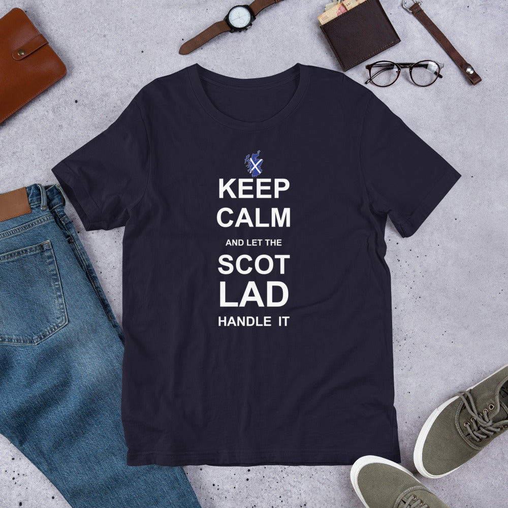 Funny scottish shirt Keep calm and let the scot lad handle Unisex T-Shirt