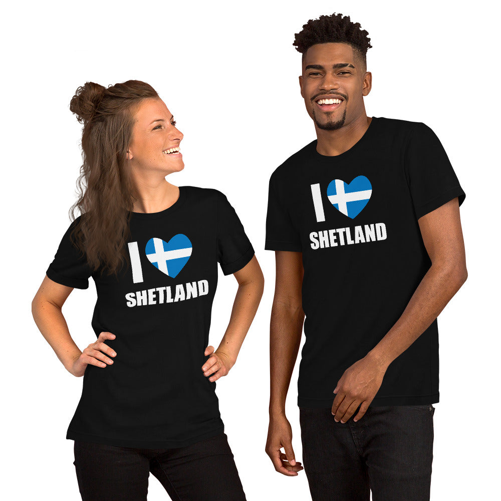 I love Shetland shirt Shetland flag