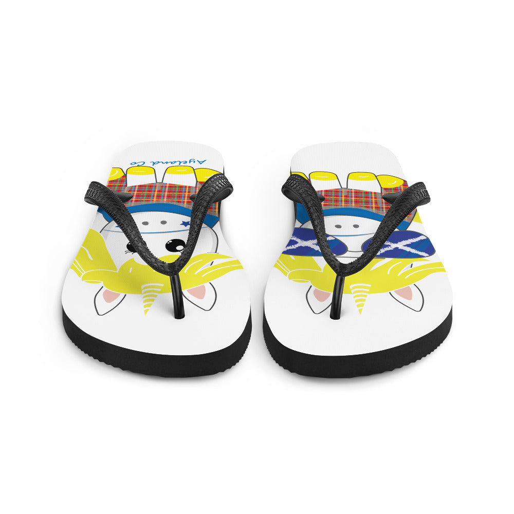 Scottish unicorn Flip-Flops gift for her