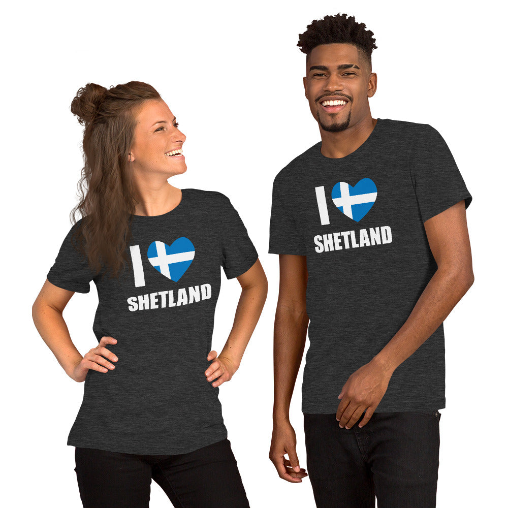 I love Shetland shirt Shetland flag