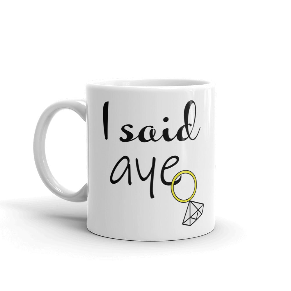 I said aye mug cute scottish hen party bride to be gift