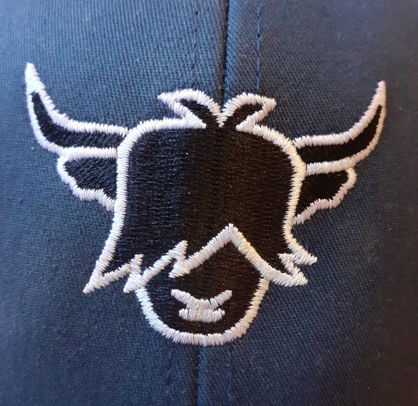 Highland cow embroidery on a cap