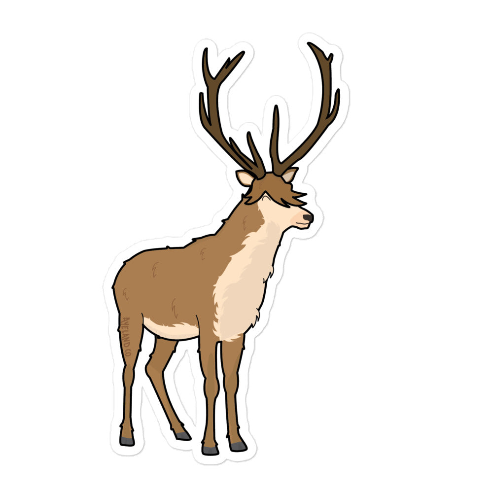 Adorable Scottish stag sticker