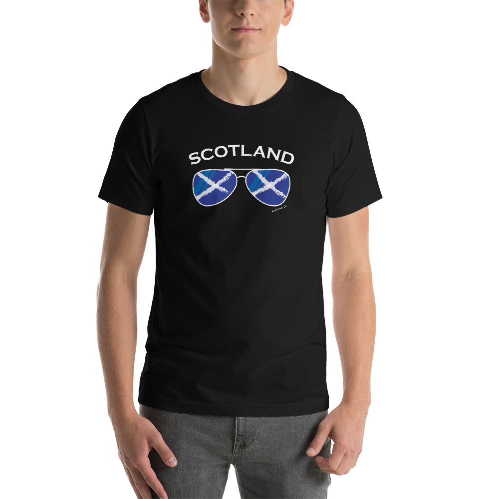Scottish flag scotland sunglasses t-shirt