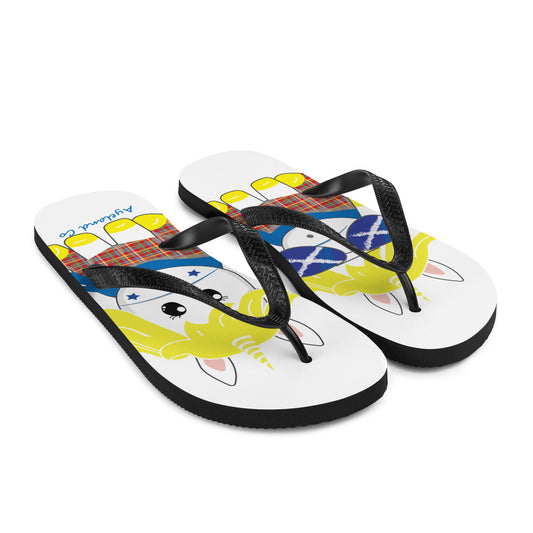 Scottish unicorn Flip-Flops gift for her